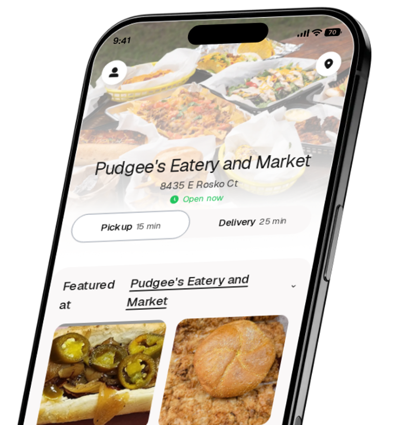 Pudgee's Eatery and Market app preview