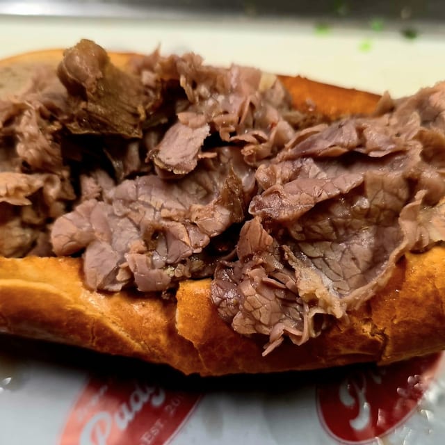 Italian Roast Beef Sandwich.