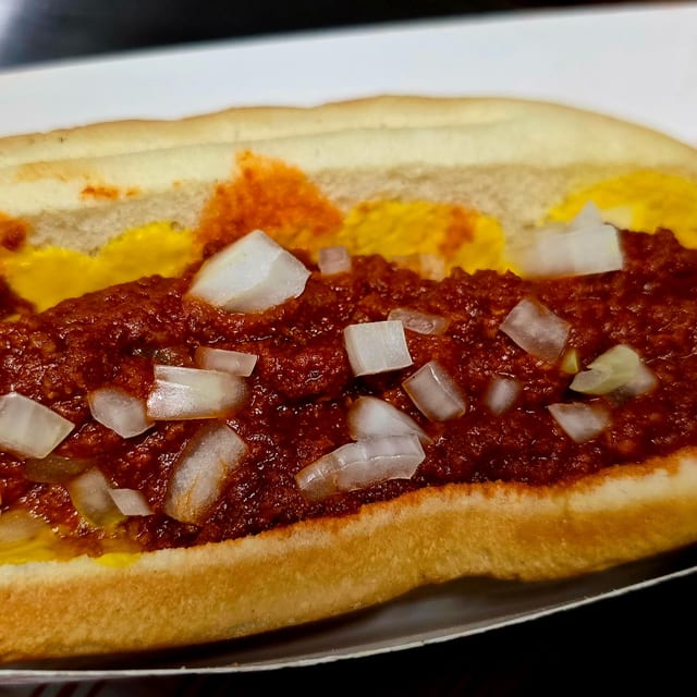 Pudgee's Coney Style Dog.