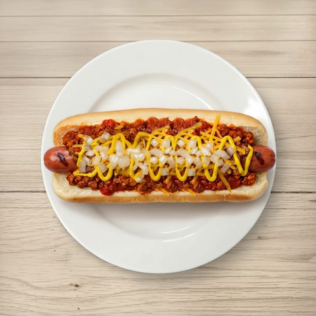 Pudgee's Coney Style Dog.
