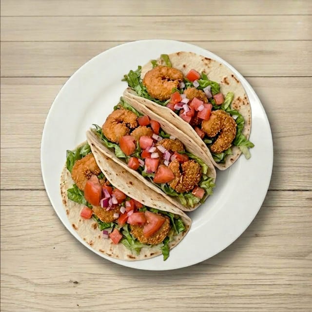 Mexican Street Shrimp Tacos.